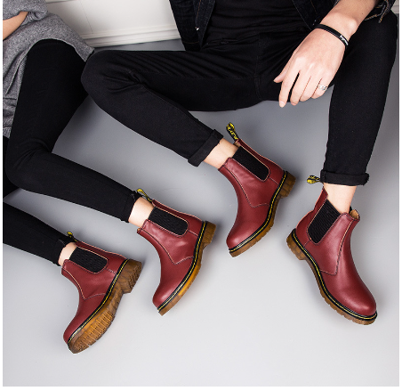Women's Cowhide Chunky-Heel Martin Boots - product image 4