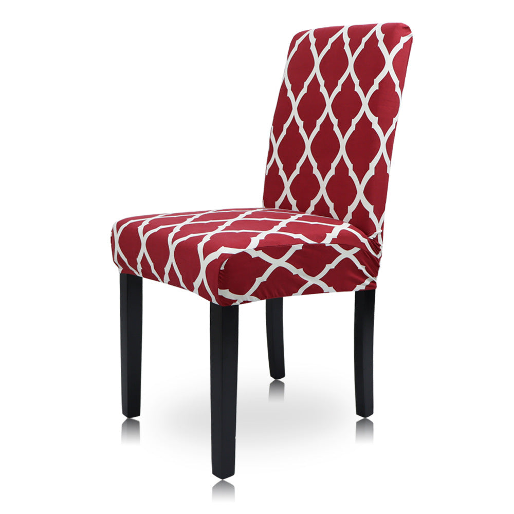 Geometric Pattern Stretch Chair Cover for Parties (1pc)