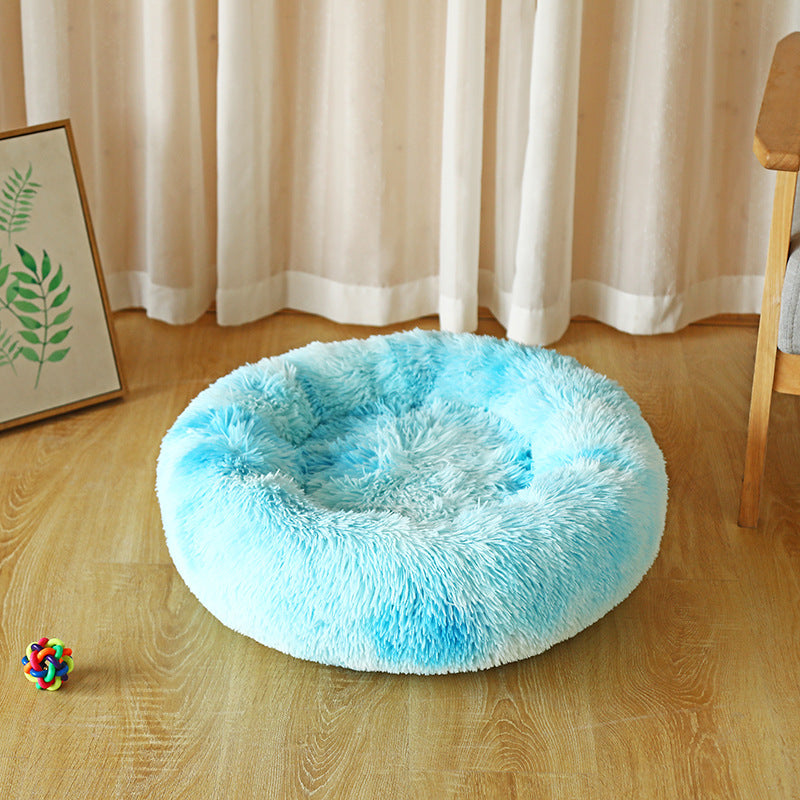Round Plush Dog Bed for Small Dogs & Puppies - product image 2
