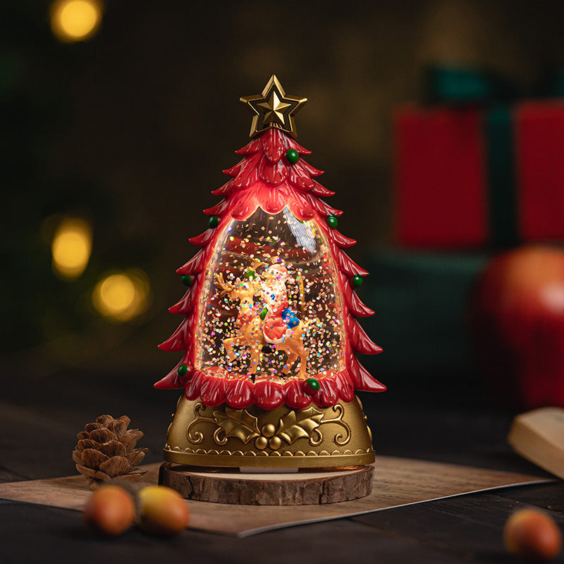 Christmas Scene Snow Globe Crystal Ball Decoration