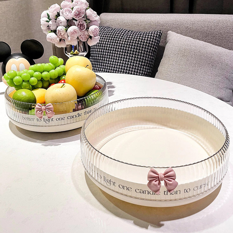 Multifunctional Rotating Fruit Tray for Snacks and Storage