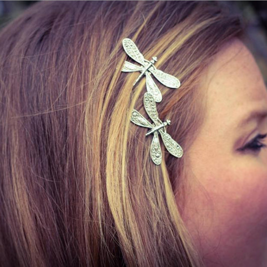 Vintage Dragonfly Hair Clip - Non-Slip Bobby Pin Accessory
