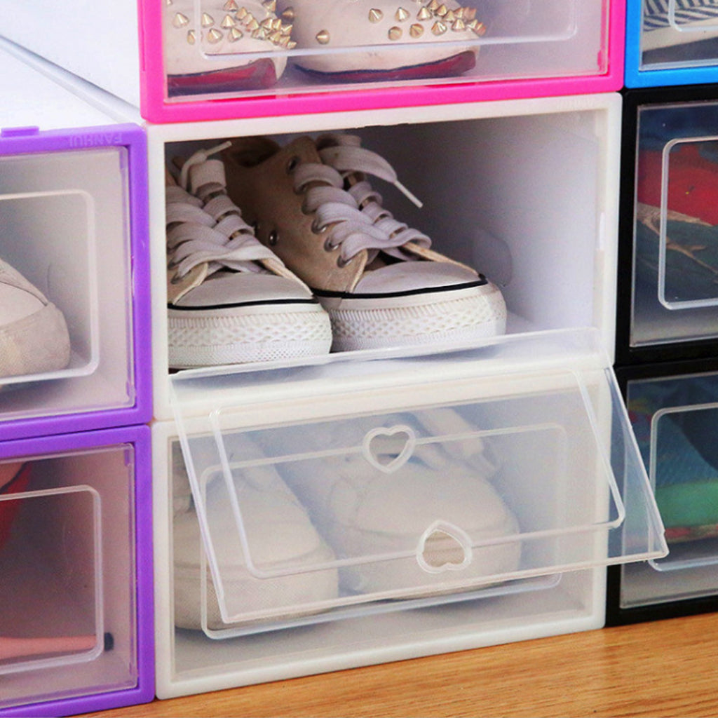 Men's Transparent Multi-Functional Plastic Shoe Box