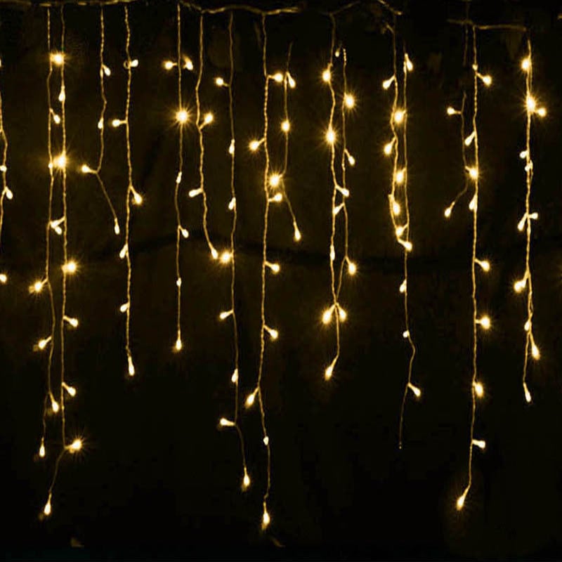 LED Starry Icicle Light String Decorations