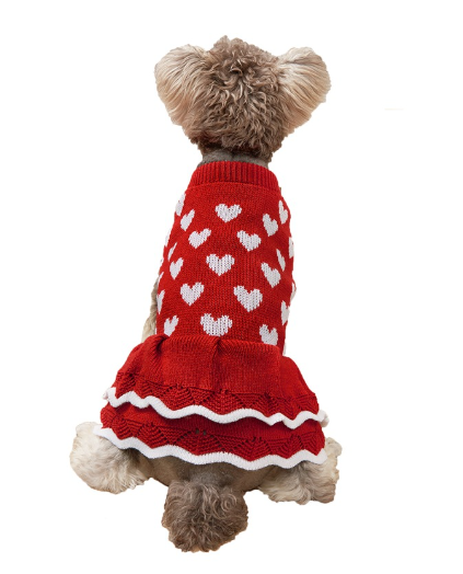 Christmas Princess Pet Sweater Dress