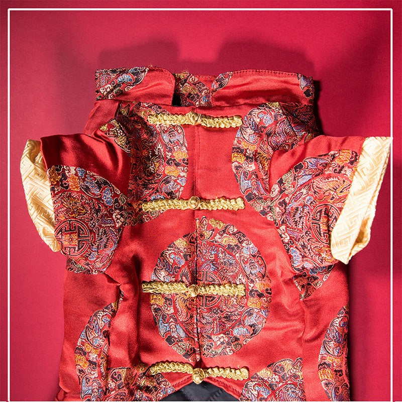 Dog Tang Wedding Dress for New Year Celebration
