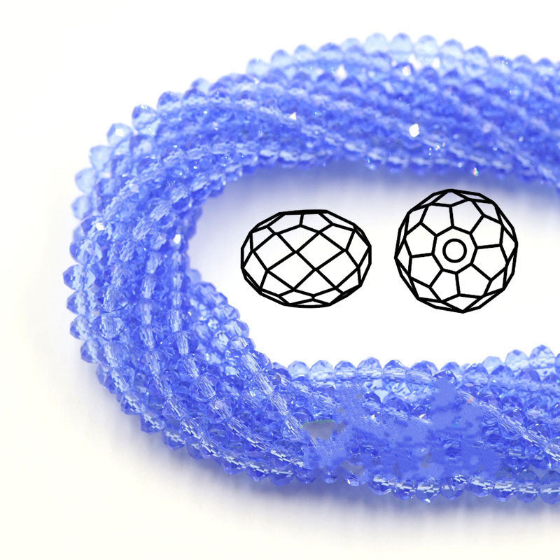Transparent Crystal Flat Wheel Beads 6mm for DIY Bracelets