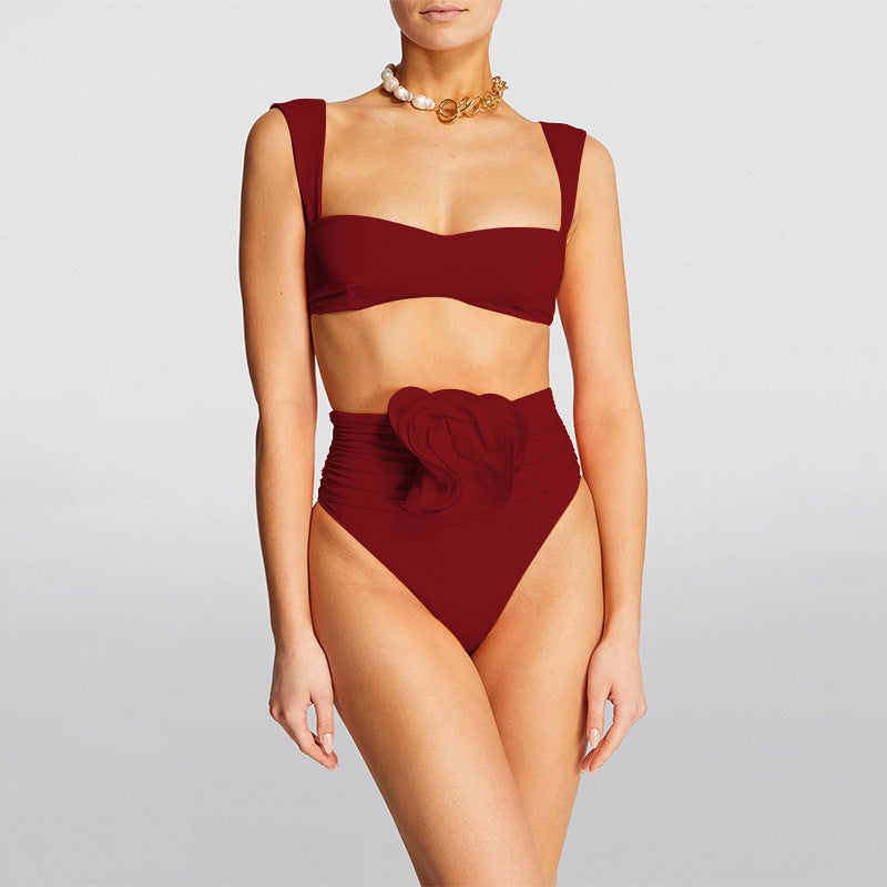 Women's High-Waist 3D Rose Bikini - product image 11