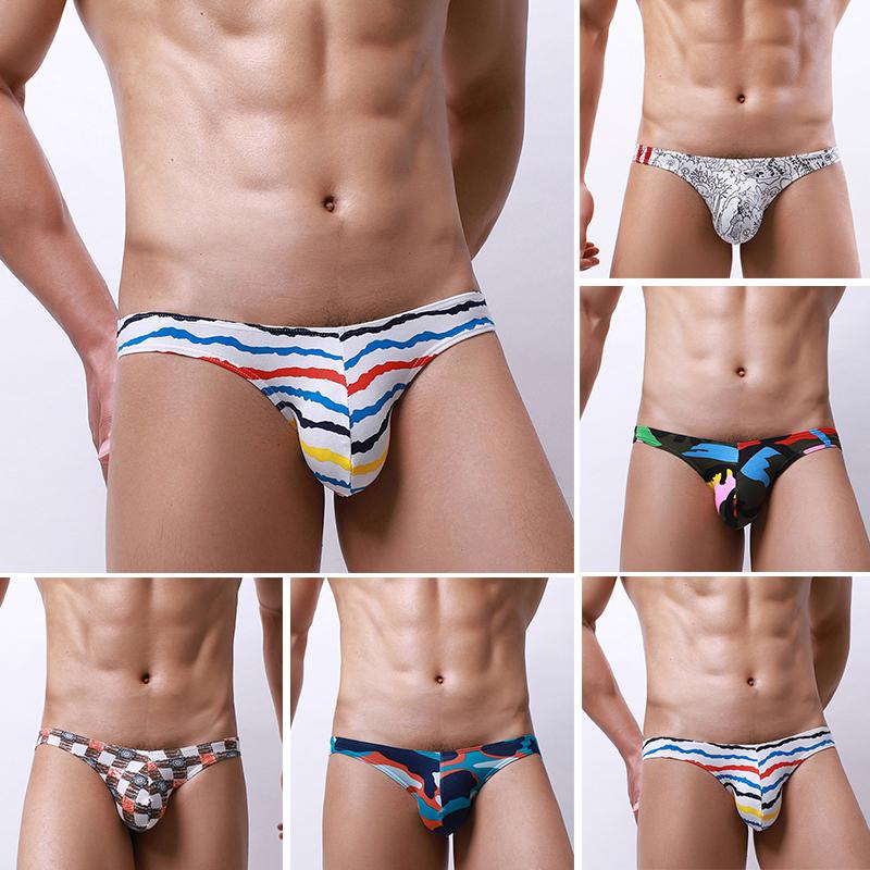 Korean Cartoon Low Waist U-Shaped Print Pants