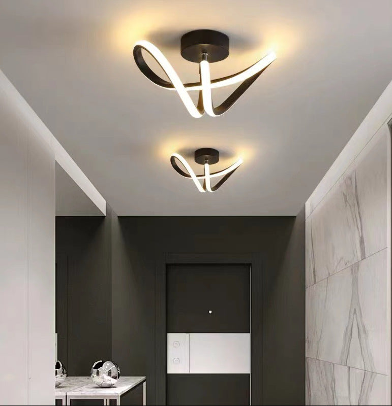 Modern LED Corridor Ceiling Light with Acrylic Design