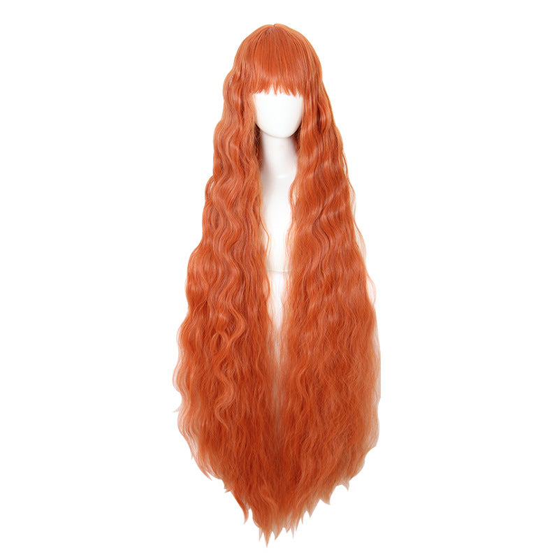 Orange 120cm Corn Scalding Cosplay Wig