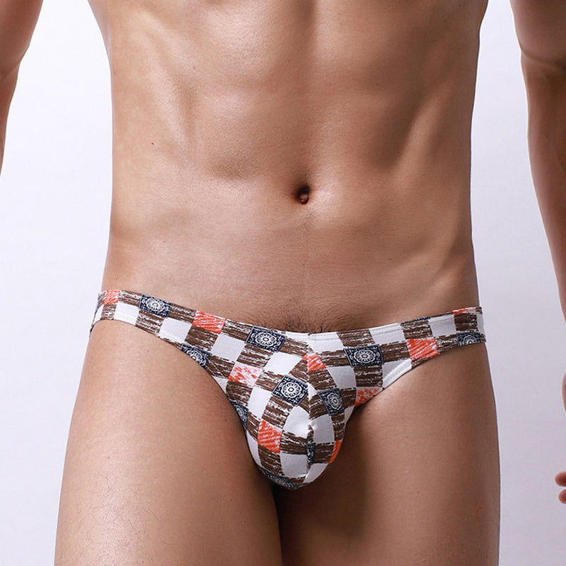 Korean Cartoon Low Waist U-Shaped Print Pants