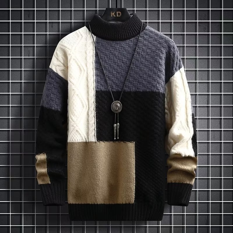 Thickened Half High Collar Knit Underlay Top