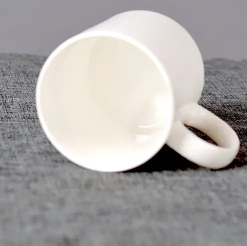 Printed Ceramic Coffee Mug - Classic White Cup (350 ml)