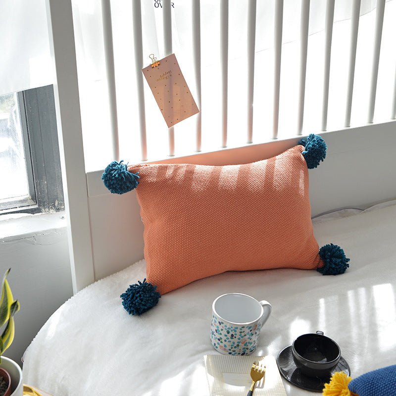 Danish-Style Colorful Ball Sofa Pillow - product image 6