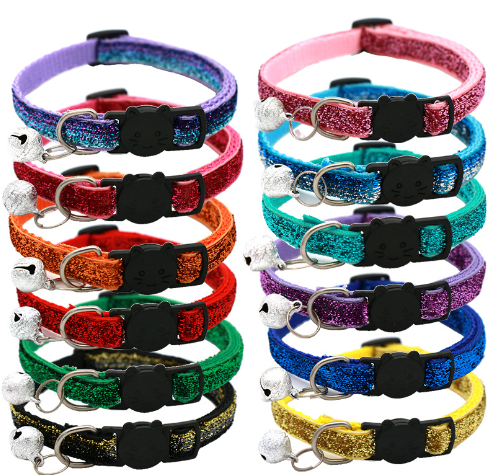 Adjustable Colorful Cat Collar with Bell - product image 9