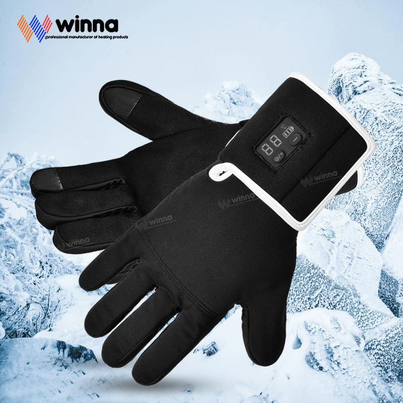 Smart Electric Heated Touchscreen Gloves for Winter Outdoor