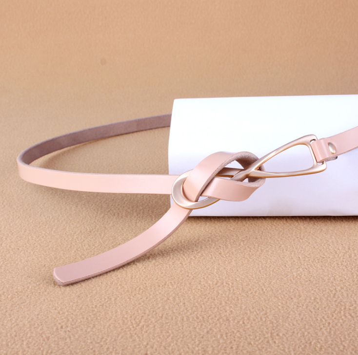 Korean Style Knot Genuine Leather Belt in Multiple Colors