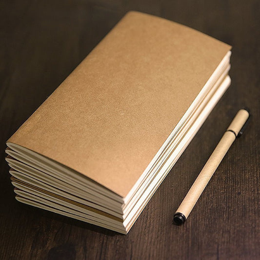 Standard 21*11 Travel Notebook with Kraft Paper Inserts