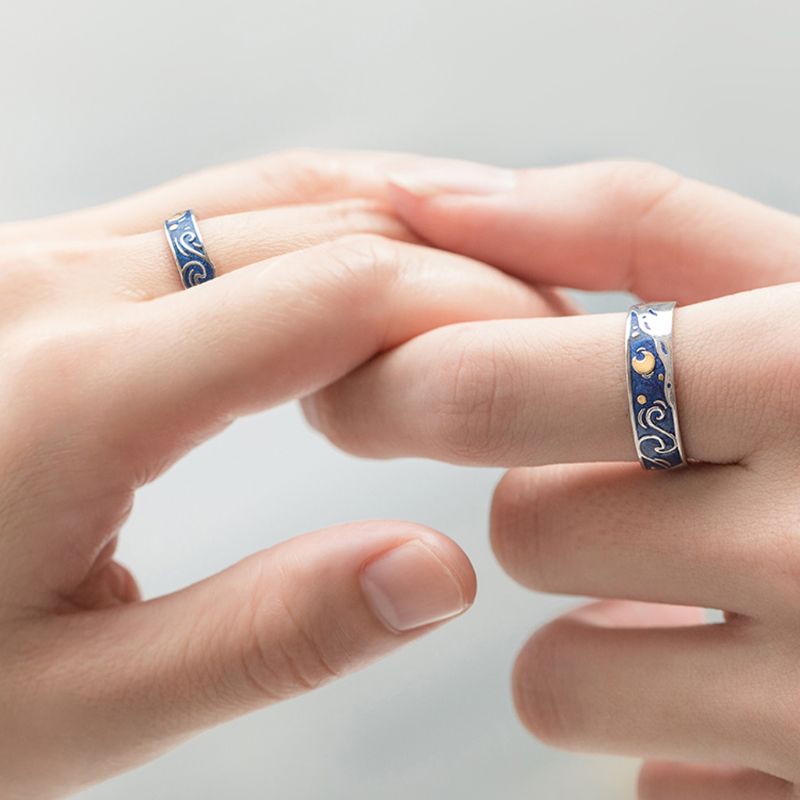 Van Gogh Star Couple Ring - product image 3