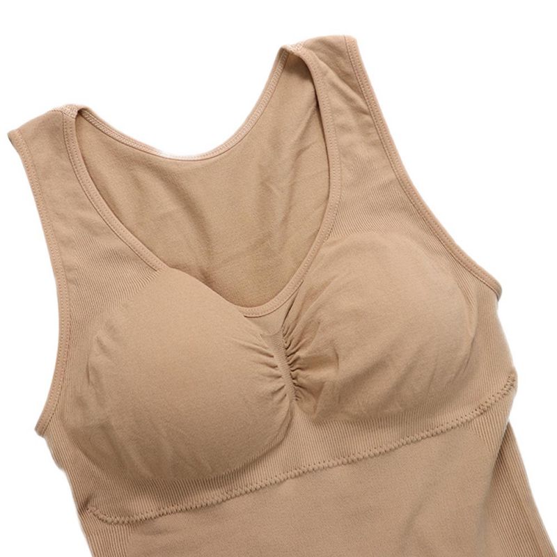 Women's Body Shaping Shapewear Undershirt with Pads