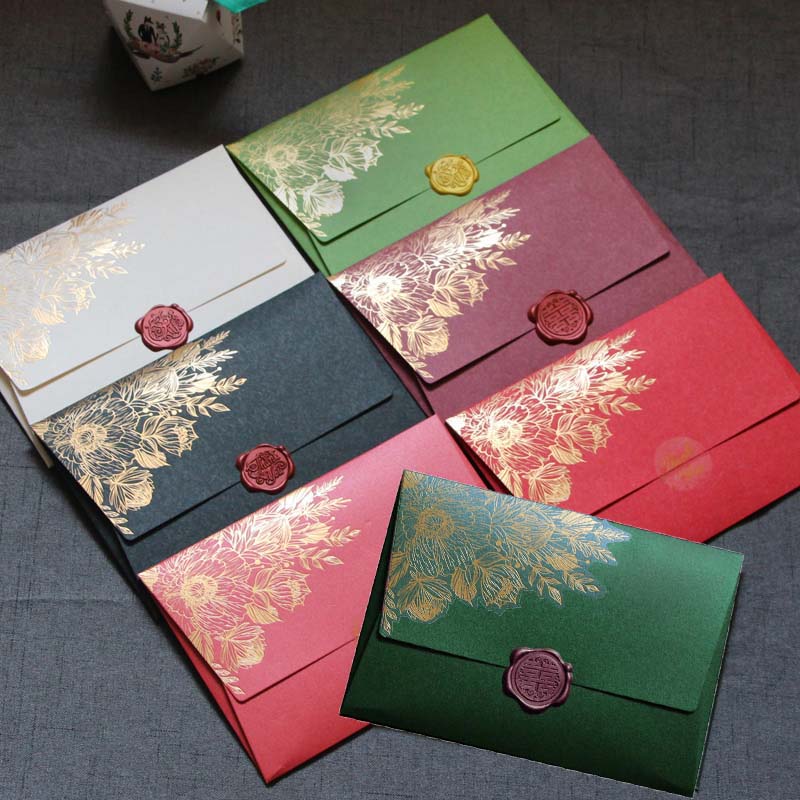 High-Grade Pearl Paper Wedding Envelopes 125x175mm