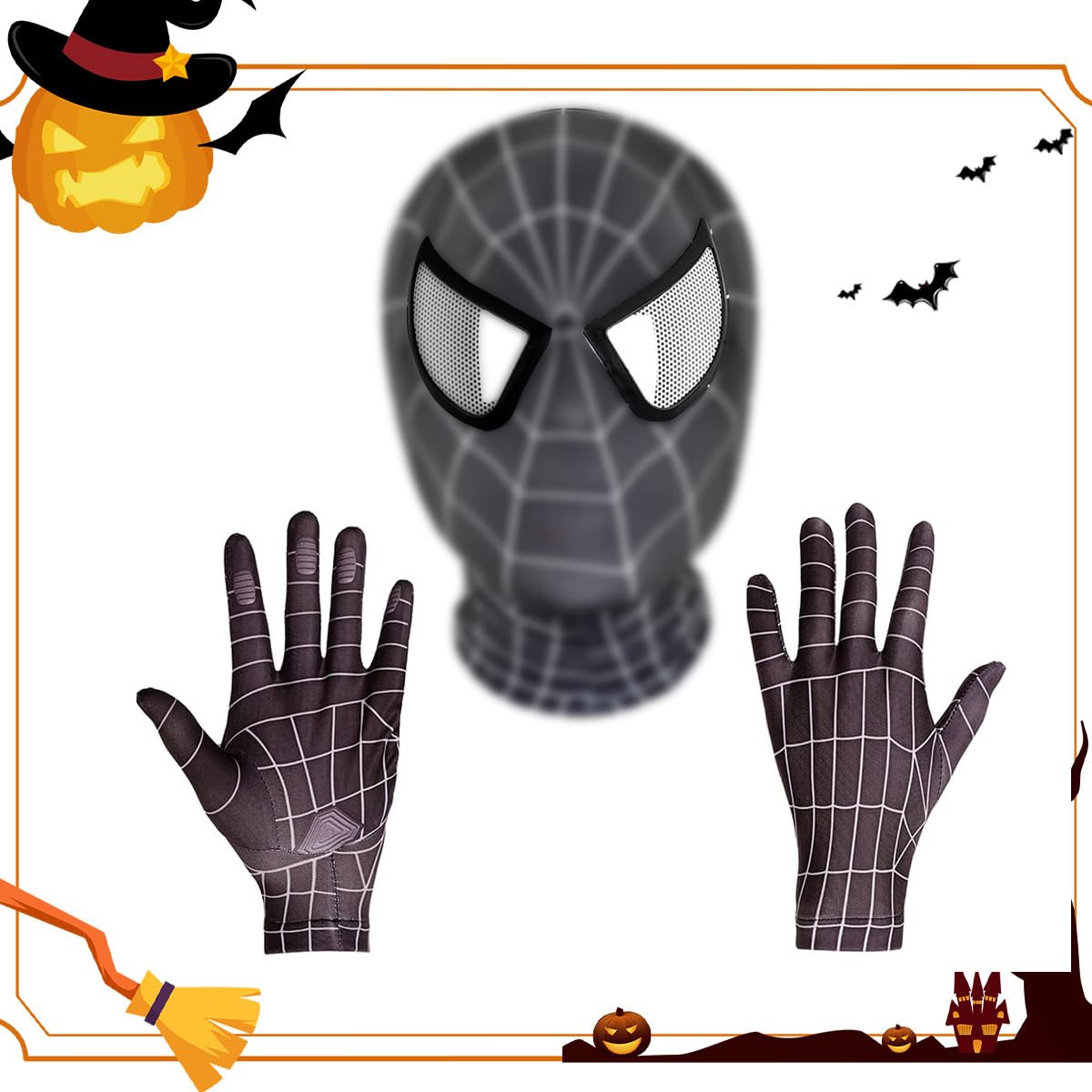 Halloween Christmas Mask and Gloves Gift Cosplay Costumes Mask for Kidst Easter Basket Stuffers