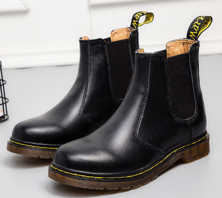 Women's Cowhide Chunky-Heel Martin Boots - product image 5