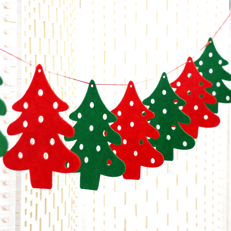 Christmas Triangle Banner Decoration with Letters
