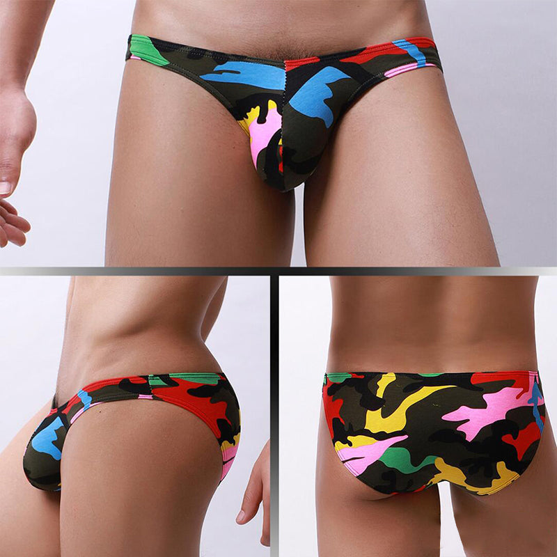 Korean Cartoon Low Waist U-Shaped Print Pants