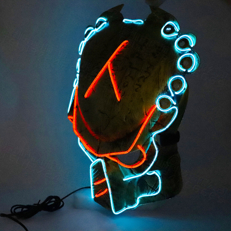Predator Cosplay LED Mask for Halloween Costume