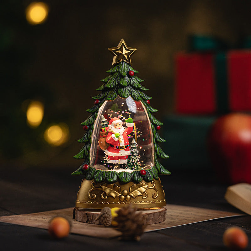 Christmas Scene Snow Globe Crystal Ball Decoration