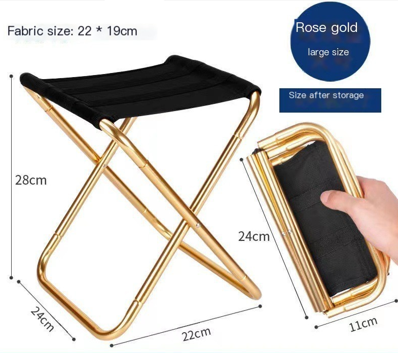 Portable Aluminum Folding Camping Stool