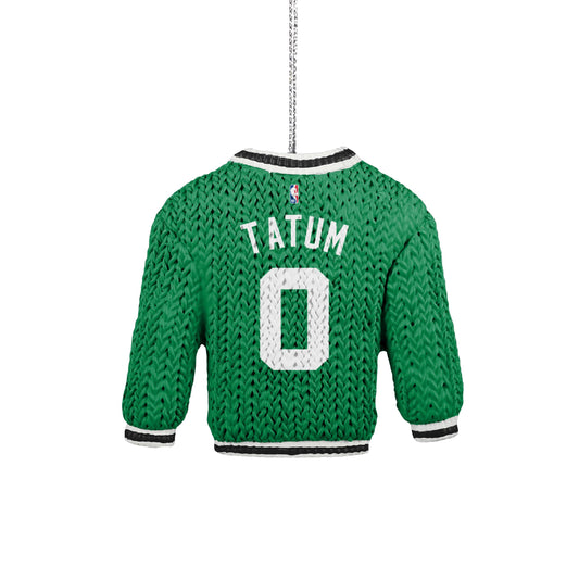 FOCO - NBA Basketball Holiday Sweater Resin Xmas Christmas Tree Hanging Ornament Jayson Tatum