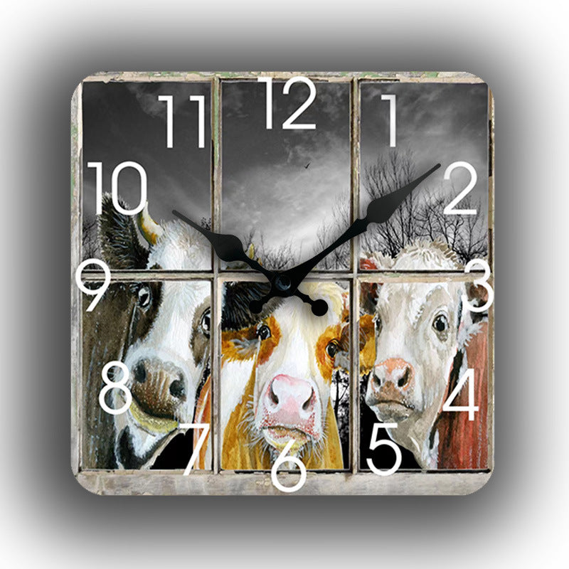 Nordic Creative Silent Wall Clock - 12 Inch, Direct Sale