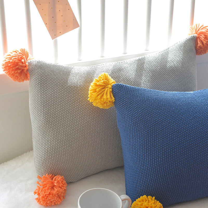 Danish-Style Colorful Ball Sofa Pillow - product image 5