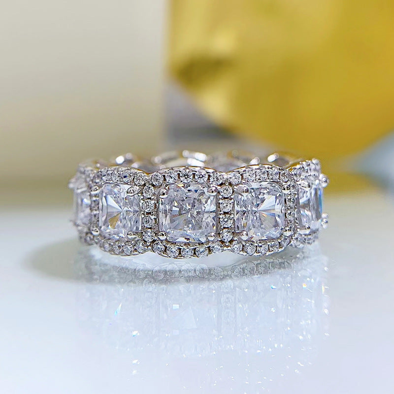 S925 Sterling Silver High-Carbon Crystal Ring - product image 19