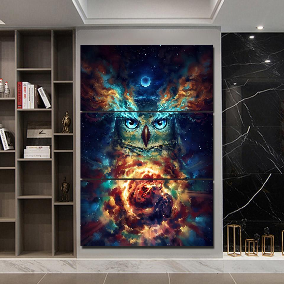 Owl Multi-Panel Canvas Wall Art