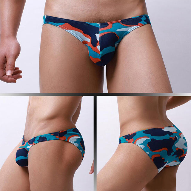 Korean Cartoon Low Waist U-Shaped Print Pants