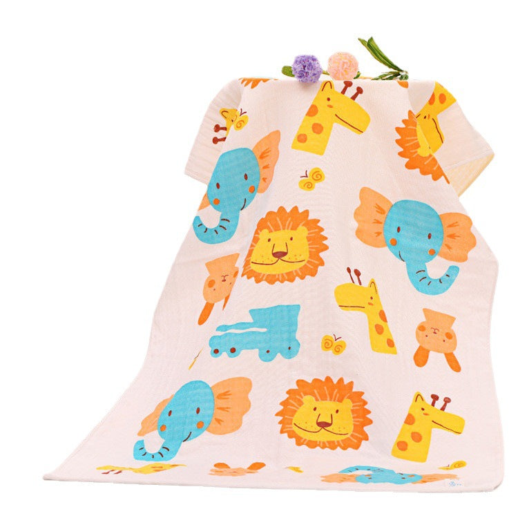 Cartoon Honeycomb Kids Bath Towel