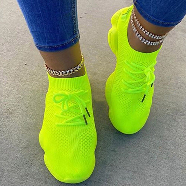 Breathable Candy Color Mesh Flats for Women