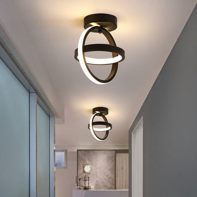 Modern LED Corridor Ceiling Light with Acrylic Design