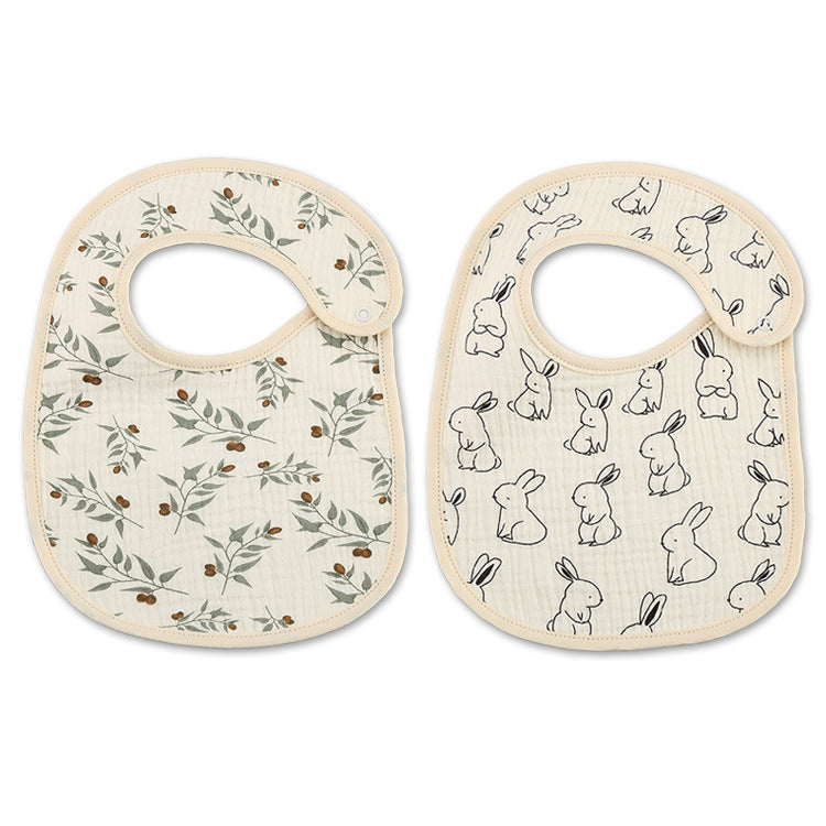 Cotton Gauze Waterproof Kids Bib - product image 28