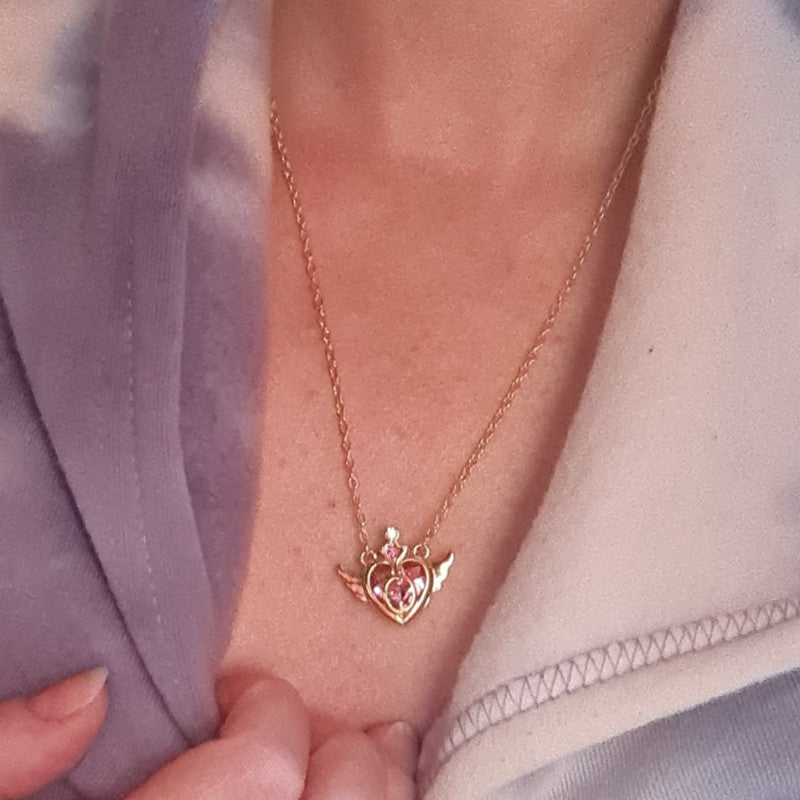 Angel Wings Crystal Necklace - product image 4