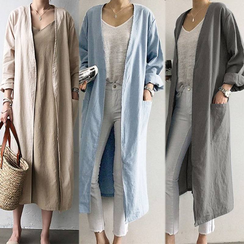 2020 Autumn Winter Plus Size Loose Cardigan Coat