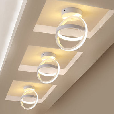 Modern LED Corridor Ceiling Light with Acrylic Design