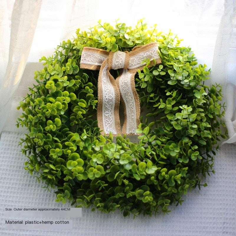 Farmhouse Artificial Leaf Door Wreath - product image 3