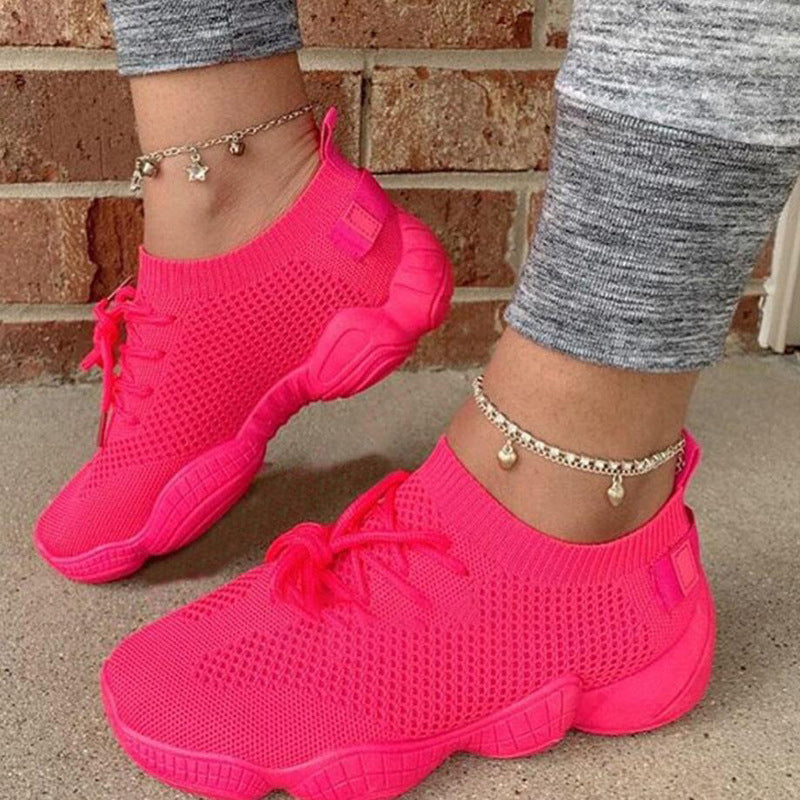 Breathable Candy Color Mesh Flats for Women