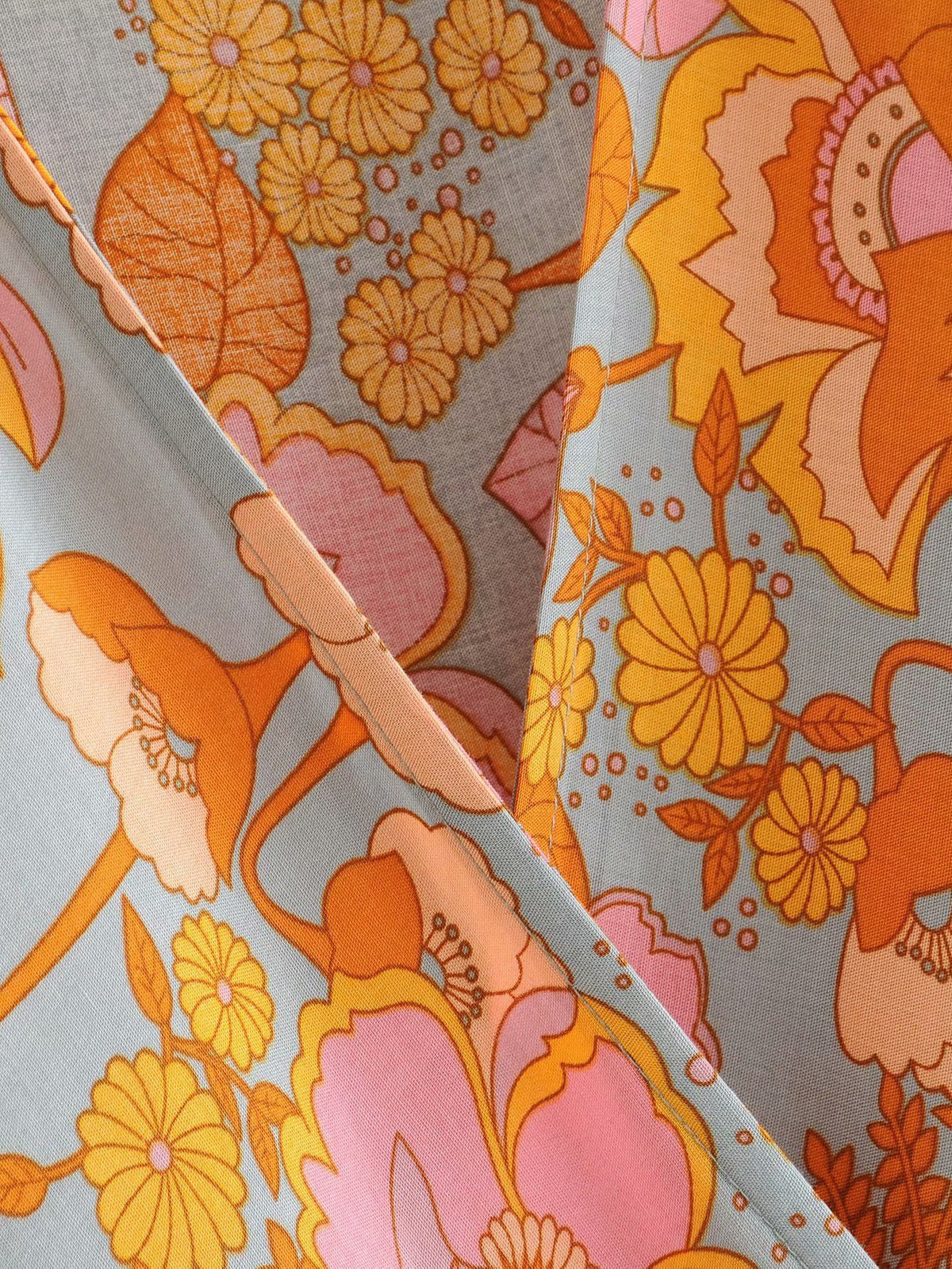 2024 Women's Floral Short Sleeve Wrap Maxi Dress
