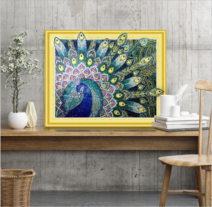 5D Diamond Painting - Peacock and Shaped Designs